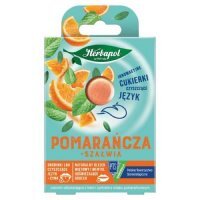 HERBAPOL Cukierki czyszczące język o smaku pomarańczy z szałwią, 8 tabletek