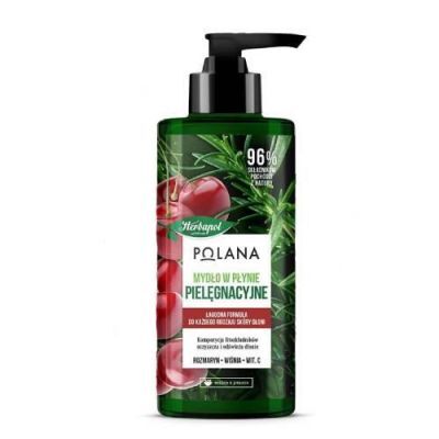 HERBAPOL Mydło w płynie pielęgnacyjne Rozmaryn Wiśnia, 390ml