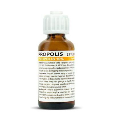 Herbapol Propolis z pyłkiem pszczelim (propolis 10%) krople, 35 ml