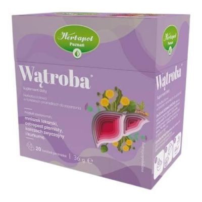 Herbapol Wątroba herbatka ziołowa, 20 szt. KRÓTKA DATA 31.10.2026