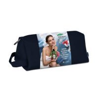 HERBAPOL Zestaw z kosmetyczką: Malina Żel nawilżający, 400ml + Kojący balsam do ciała, 200ml + Regenerujący krem do rąk, 75ml