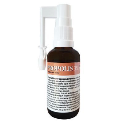 Herbarium Franciszkański Propolis 3% Spray Gardło i jama ustna, 40 ml