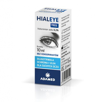 HIALEYE FREE 0,2% nawilżające krople do oczu 10 ml