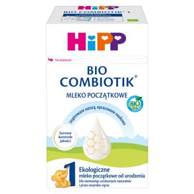 HiPP 1 BIO Combiotik Ekologiczne mleko początkowe dla niemowląt od urodzenia, 550 g