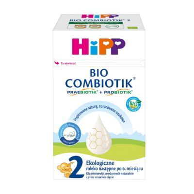 HiPP 2 BIO Combiotik Ekologiczne mleko następne dla niemowląt po 6. miesiącu, 550g