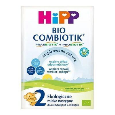 HiPP 2 BIO Combiotik Ekologiczne mleko następne dla niemowląt po 6. miesiącu, 27g   KRÓTKA DATA 01.03.2025