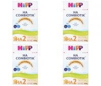 4x HIPP 2 HA COMBIOTIC Hipoalergiczne mleko początkowe 600 g