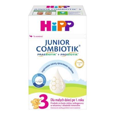 HiPP Junior Combiotik 3 Produkt na bazie mleka dla małych dzieci po 1. roku, 550 g