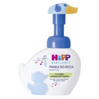 HiPP Babysanft Sensitive Pianka do mycia twarzy i rąk dla dzieci, niebieska kaczuszka, 250 ml