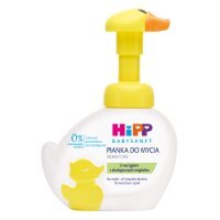 HiPP Babysanft Sensitive Pianka do mycia twarzy i rąk dzieci, żółta kaczuszka, 250 ml