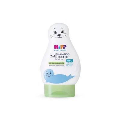 HiPP Babysanft Sensitive Żel do mycia do ciała i włosów Foka, 200ml