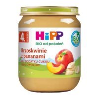 HiPP BIO Brzoskwinie z bananami po 4. miesiącu, 125 g