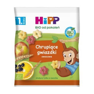 HiPP BIO Chrupiące gwiazdki owocowe po 1. roku, 30 g