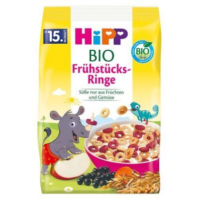 HiPP BIO Chrupiące kółka wielozbożowe od 15. miesiąca, 120 g