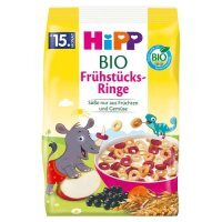 HiPP BIO Chrupiące kółka wielozbożowe od 15. miesiąca, 120 g