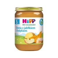 HiPP BIO Dynia z jabłkiem i indykiem po 5. miesiącu, 190 g
