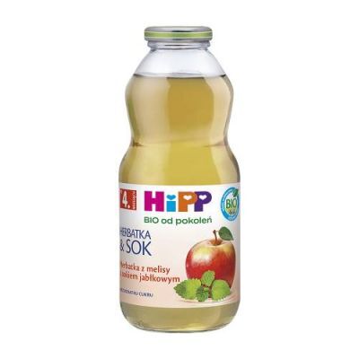 HiPP BIO Herbatka z melisy z sokiem jabłkowym po 4. miesiącu, 500 ml