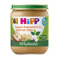 HiPP BIO Jabłka z bananami, kremowym kokosem i owsem po 6. miesiącu życia, 160 g