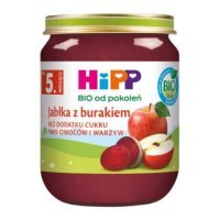 HiPP BIO Jabłka z burakiem po 5. miesiącu, 125 g