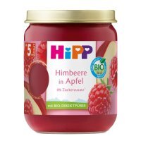 HiPP BIO Jabłka z malinami dla niemowląt po 5. miesiącu życia, 160 g