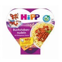 HiPP BIO Makaronowe literki z sosem Bolognese, 250 g