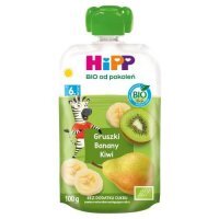 HiPP BIO Mus owocowy gruszki banany kiwi po 6. miesiącu, 100 g