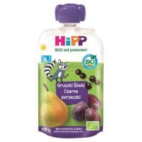 HiPP BIO Mus owocowy gruszki śliwki czarne porzeczki po 6. miesiącu, 100 g
