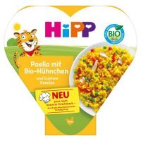 HiPP BIO Paella z kolorowymi warzywami i kurczakiem po 1. roku, 250 g