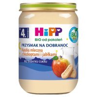 HiPP Bio Przysmak na dobranoc Kaszka mleczna z biszkoptami i jabłkami po 4. miesiącu, 190 g