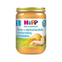 HiPP BIO Puree z ziemniaczków z kukurydzą i indykiem po 5. miesiącu, 190 g