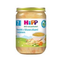 HiPP BIO Rosołek z kluseczkami i indykiem po 7. miesiącu, 190 g