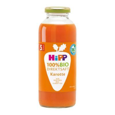 HiPP BIO Sok 100 % Soczysta marchew dla niemowląt od 5. miesiąca życia, 330 ml