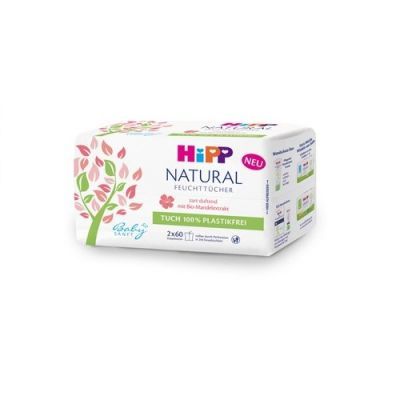 HIPP Chusteczki pielęgnacyjne Natural SOFT 2 x 60 sztuk