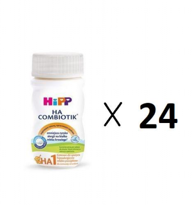24 x HIPP HA 1 COMBIOTIK Hipoalergiczne mleko początkowe 90 ml