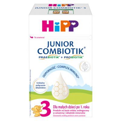 HiPP Junior Combiotik 3 Produkt na bazie mleka dla małych dzieci po 1. roku, 550 g