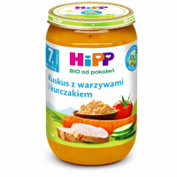 HiPP Kuskus z warzywami i kurczakiem BIO, 220 g