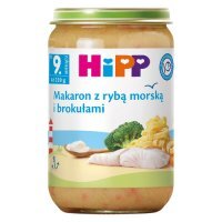 HiPP Makaron z rybą morską i brokułami, 220 g