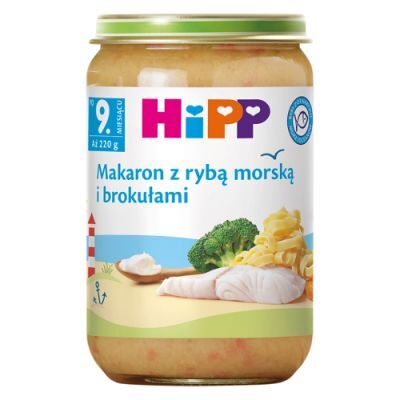 HiPP Makaron z rybą morską i brokułami, 220 g