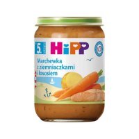 HiPP Marchewka z ziemniaczkami i łososiem po 5. miesiącu, 190 g