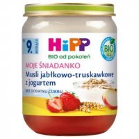 HiPP Musli jabłkowo-truskawkowe z jogurtem BIO, 160 g