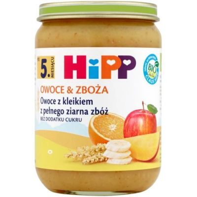HiPP Owoce z kleikiem z pełnego ziarna zbóż BIO, 190 g