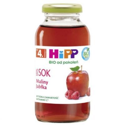 HiPP Sok Maliny Jabłka Bio, 200 ml