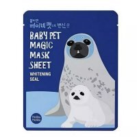 HOLIKA HOLIKA BABY PET MAGIC MASK SHEET SEAL Rozjaśniająca maseczka na bawełnianej płachcie 22 ml