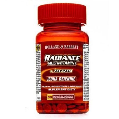 HOLLAND & BARRETT Radiance Multiwitaminy i żelazo na dzień 60 tabletek