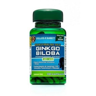 HOLLAND & BARRETT Siła Ginkgo Biloba 120 mg 100 kapsułek