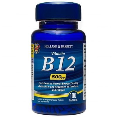 HOLLAND & BARRETT Witamina B12 500 ug 100 tabletek