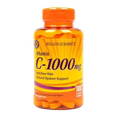 HOLLAND & BARRETT Witamina C 250 mg z Dziką Różą 100 tabletek