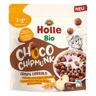 HOLLE Bio Chrupiące płatki zbożowe Choco Chipmunk, 125g