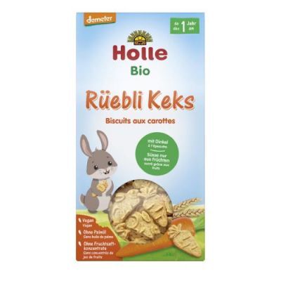 HOLLE Bio Ciasteczka marchewkowo-orkiszowe, 125g