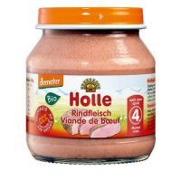 HOLLE Bio Danie dla niemowląt Mięso wołowe, 125g